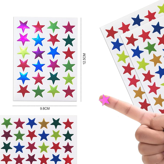 Almashreq Library Small Foil Star Stickers