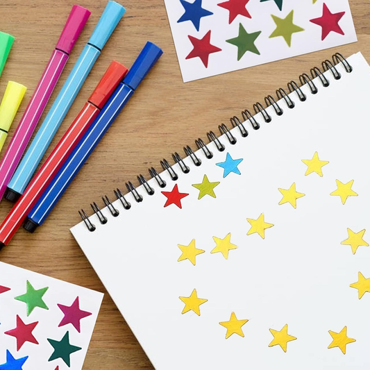 Almashreq Library Small Foil Star Stickers