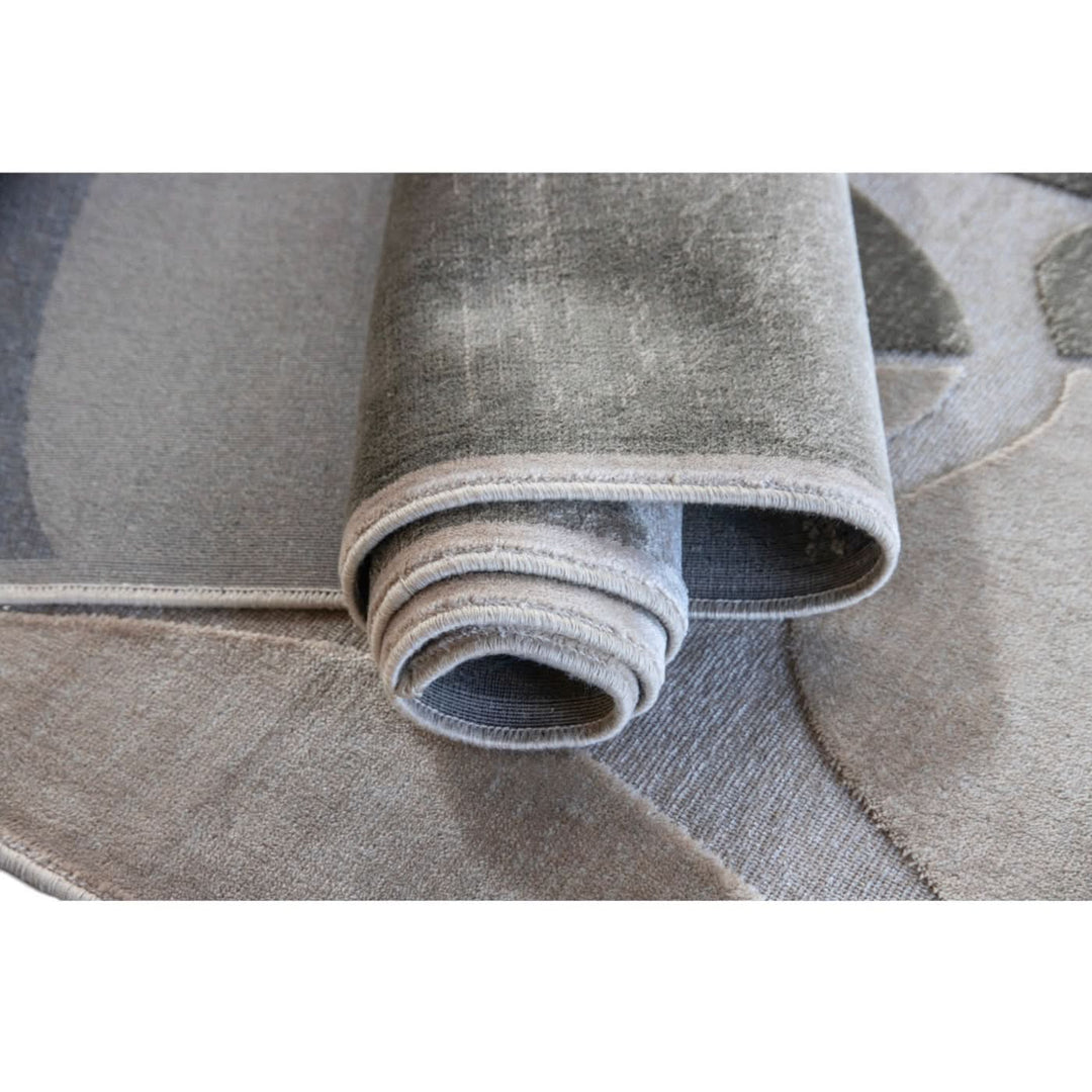 Marvelous Natural Pebble Green Rug - HUNA