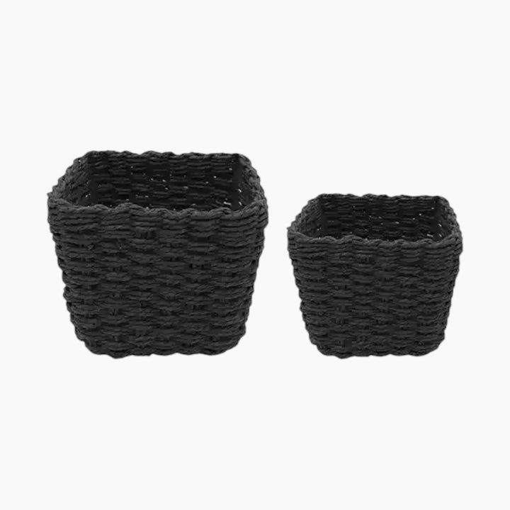 Weva Spectrum Faux Rattan Storage Basket Set