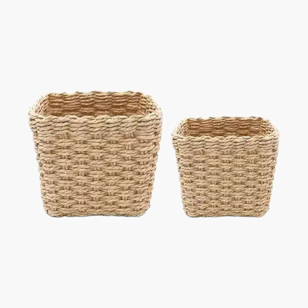 Weva Spectrum Faux Rattan Storage Basket Set