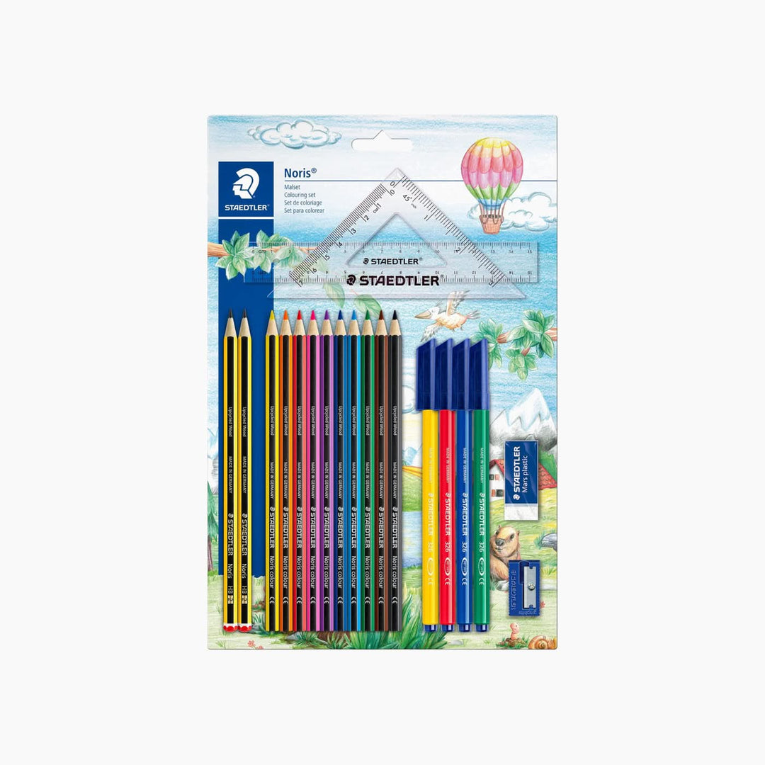 Staedtler pencil case set with drawing and writing tools