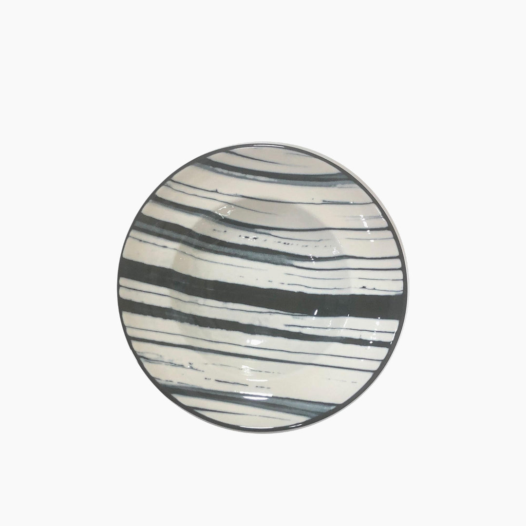 Bonna Stripe Black Deep Plate