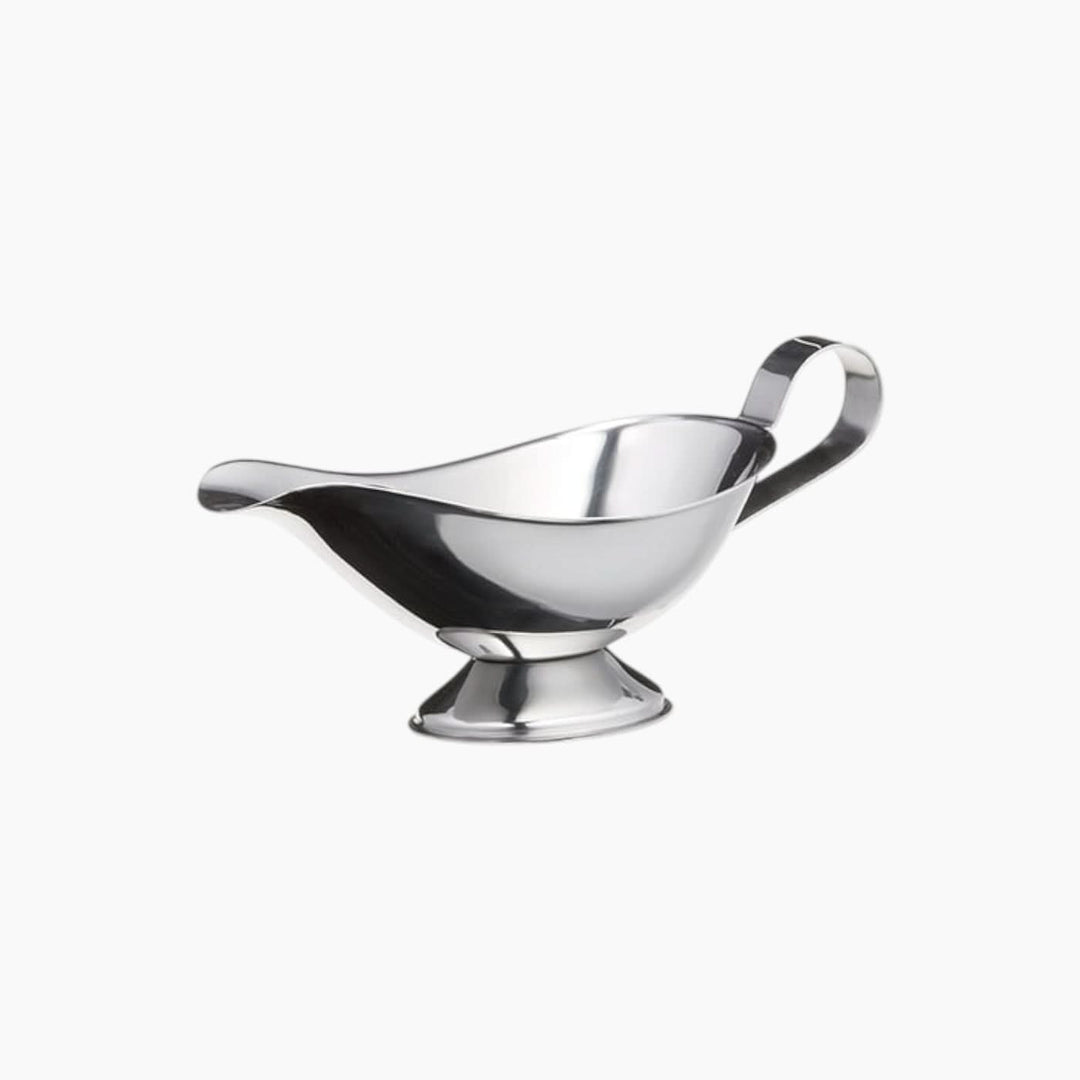 Table Craft stackable stainless steel gravy boat, 90ml capacity