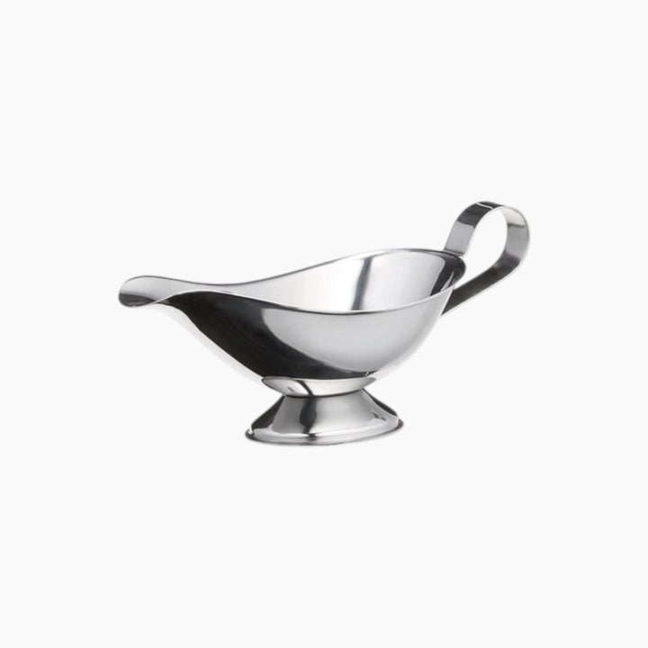 Table Craft stackable stainless steel gravy boat, 90ml capacity