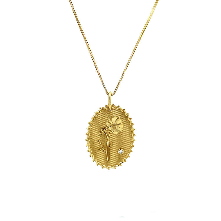 BabyChic Fine Jewelry Birthflower Necklace