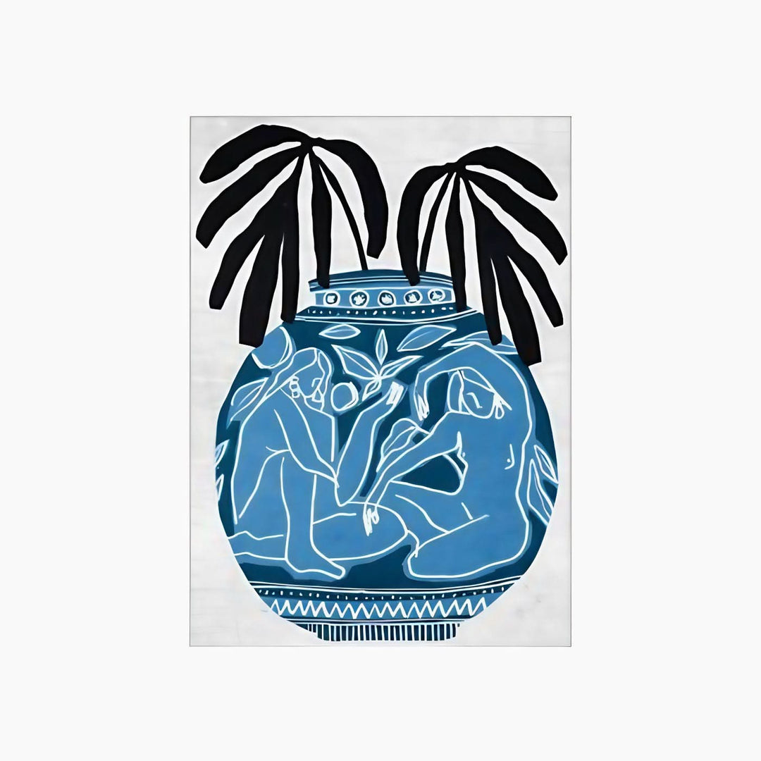 Splendido Home Furniture Blue Pottery Frame
