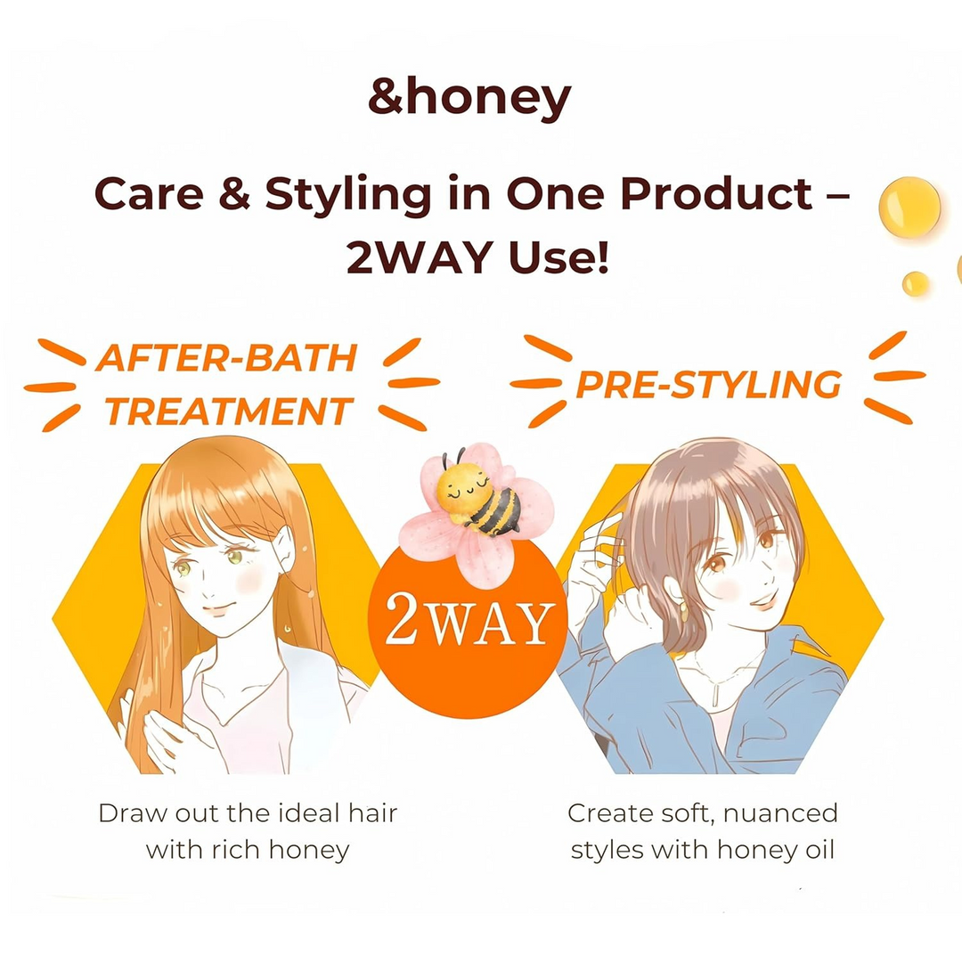 زيت شعر &amp;honey العميق للترطيب