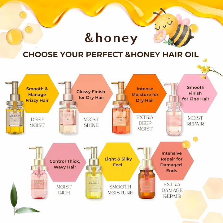 زيت شعر &amp;honey العميق للترطيب