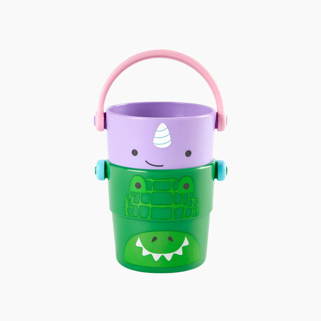 Skip Hop Zoo Stack &amp; Pour Buckets Bath Toy